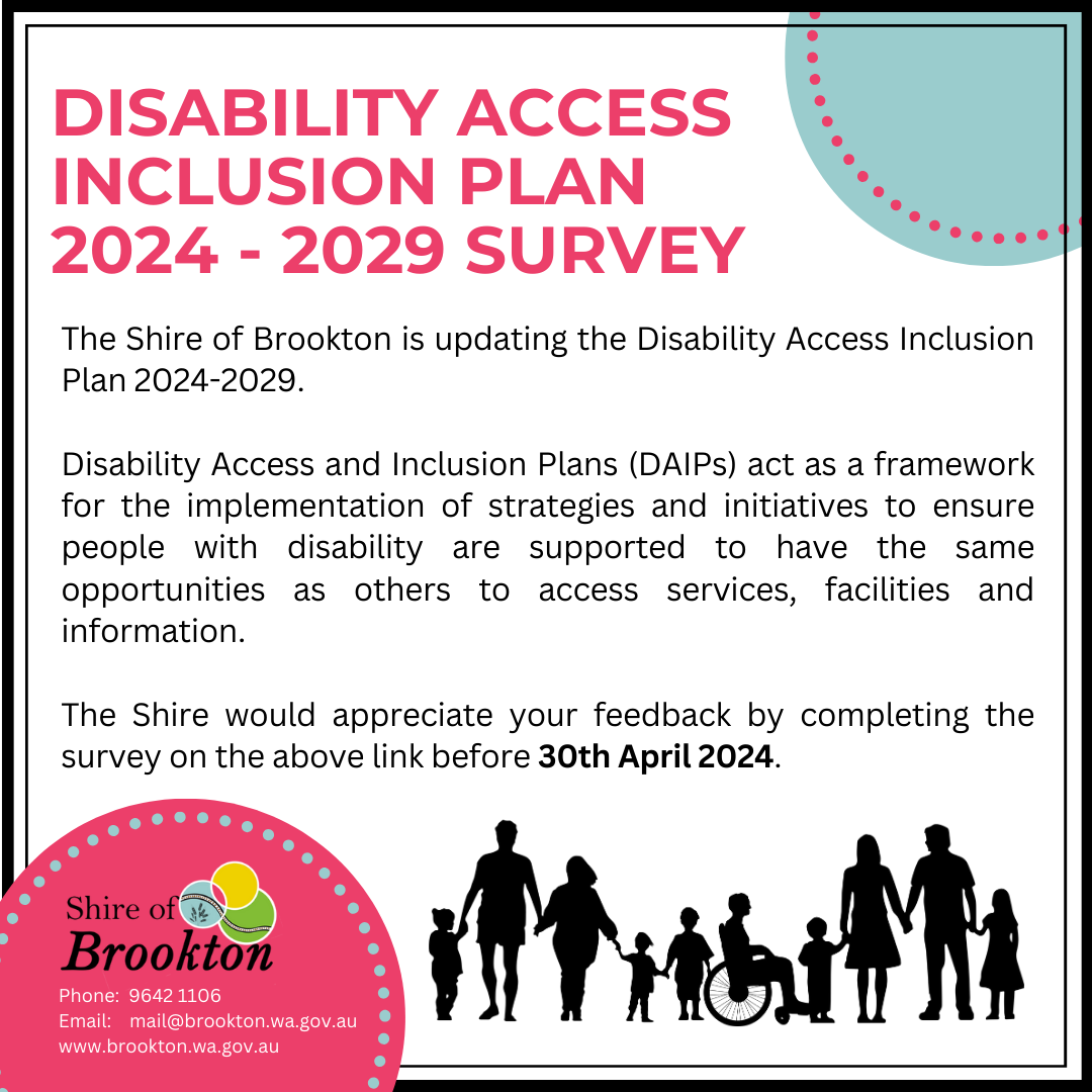 Disability Access Inclusion Plan 2024-2029 Survey