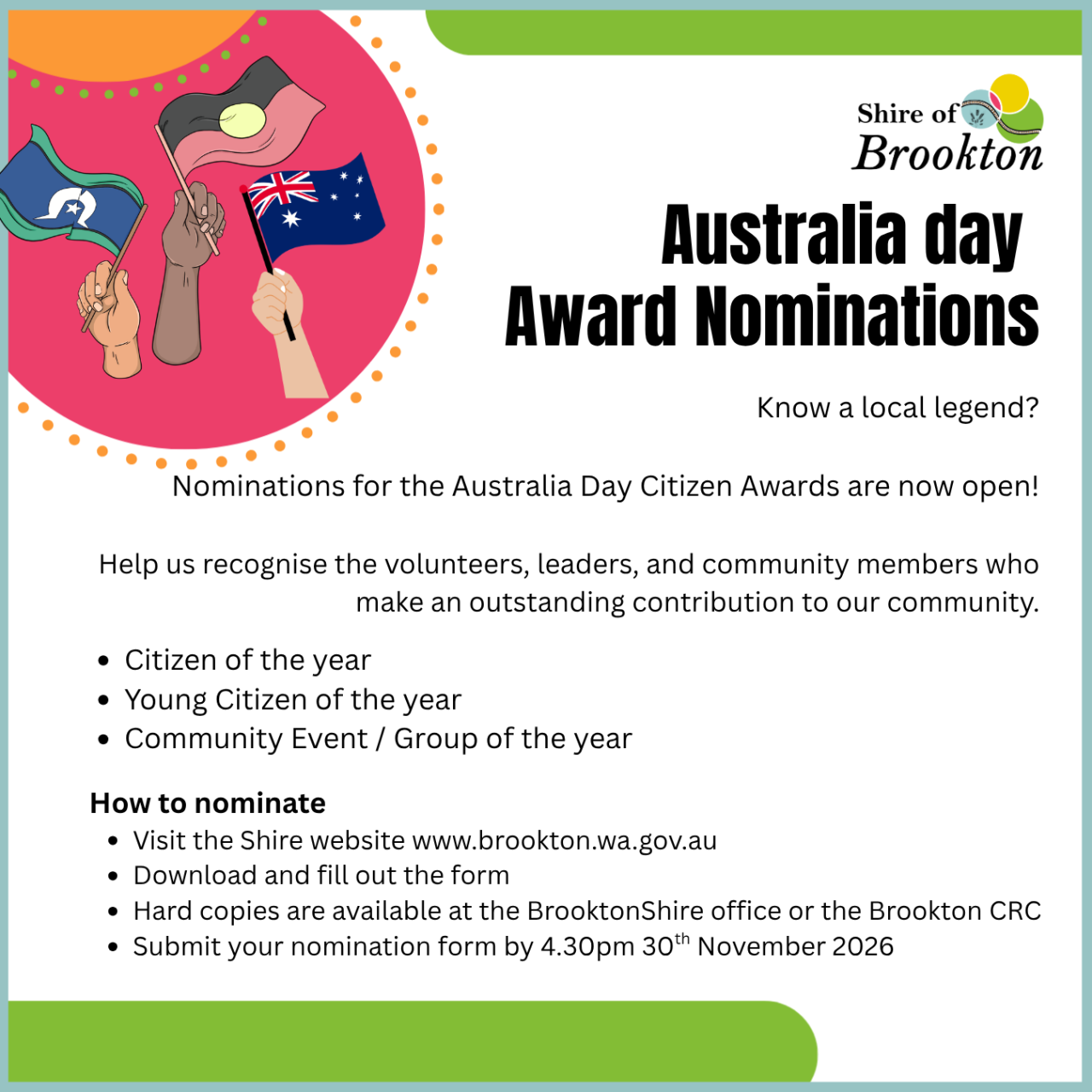 Australia day awards nomination process image
