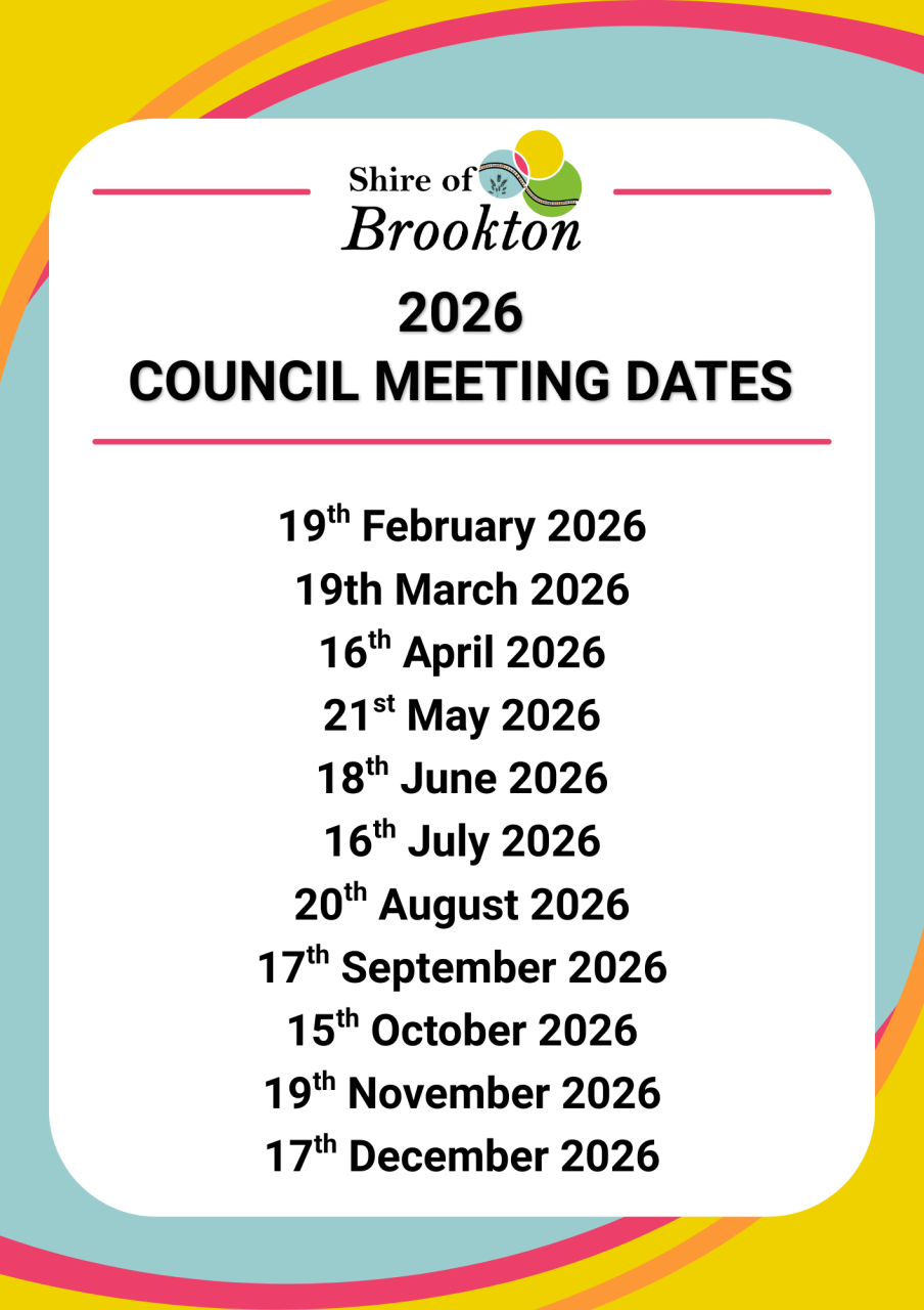 2026 Council Meeting Dates