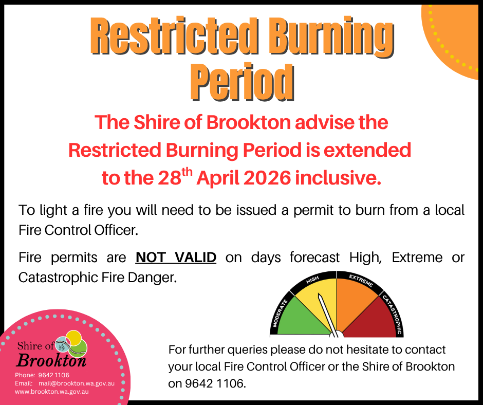 Restricted Burning Period Extended