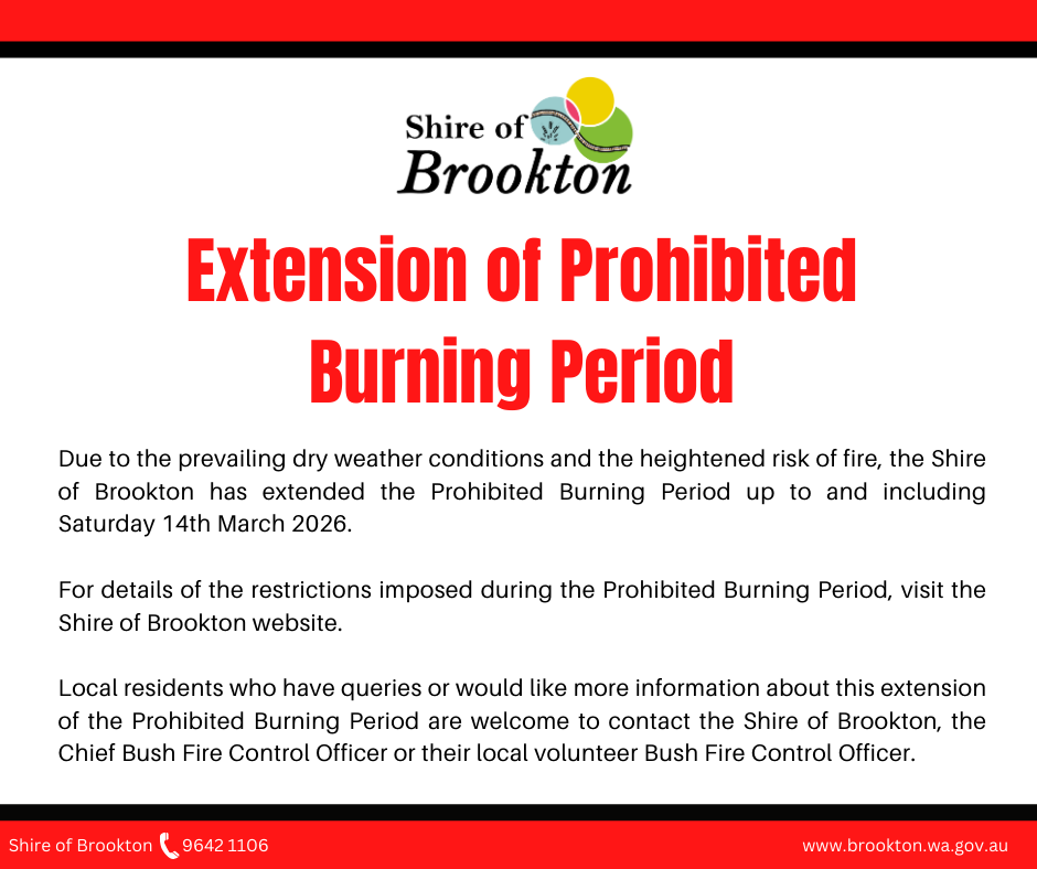Extension of Prohibited Burning Period