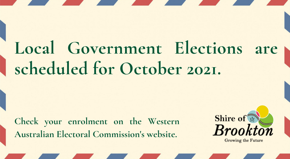 Check your Enrolment for the Local Government Elections in October 2021