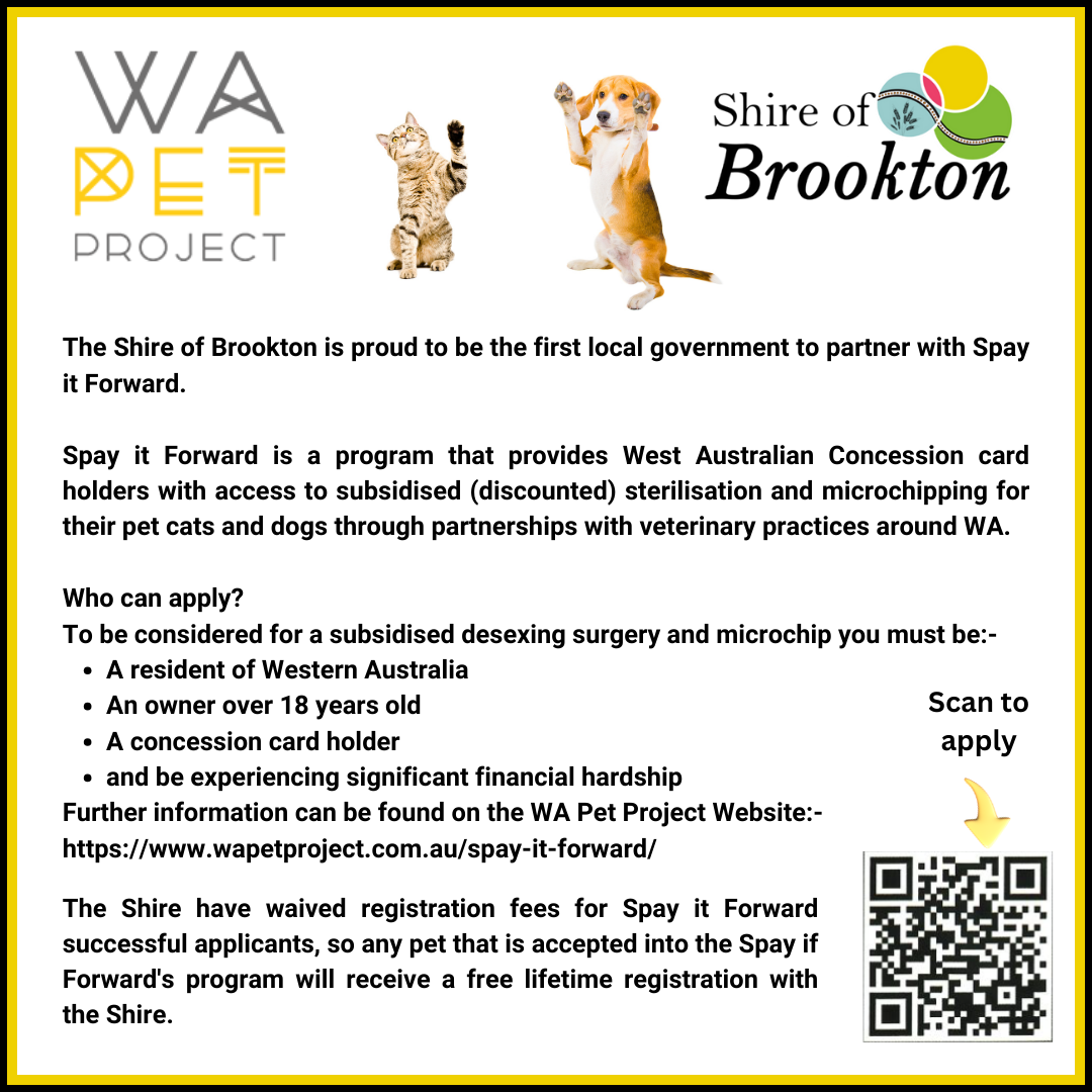 WA Pet Project - Spay it Forward